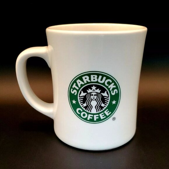Starbucks 2008 Fresh Roasted. Dual Logo Brown & Green Mermaid Coffee Mug 16 oz. - Picture 6 of 12